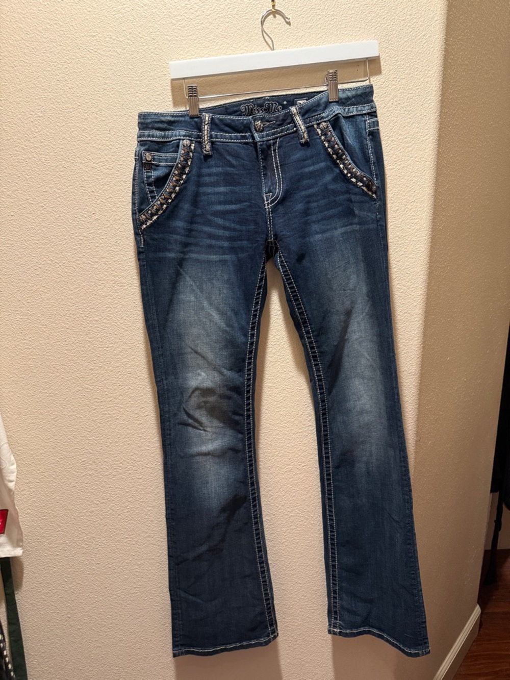 Miss me Embellished Dark Blue Women's Jeans